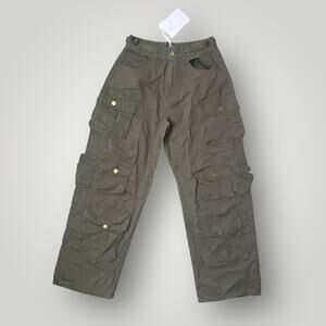New Aelfric Eden Vintage Multi Pocket Army Cargo Pant sz 28 L27